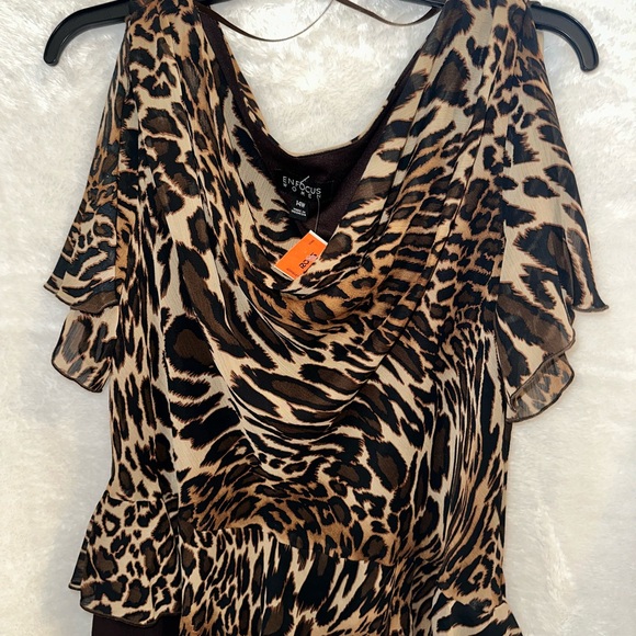 Animal Print Ruffle Dress - Picture 5 of 10